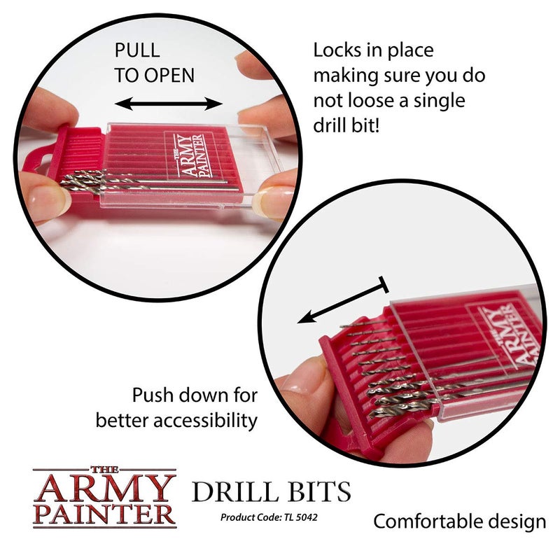 The Army Painter, Miniature & Model Drill - Pin Vise Hobby Drilling with Three Bits for Tabletop Roleplaying, Boardgames, and Wargames Miniature Modelling (Drill Bit Set) - Image 4